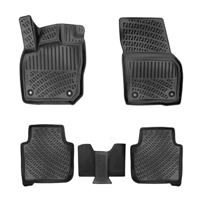 Tipske gumene auto patosnice Škoda Kodiaq 2024, 3D, Duboke