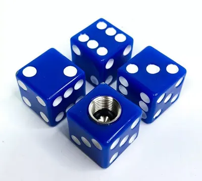 Kapice za ventil Kockice, 4/1, Plave