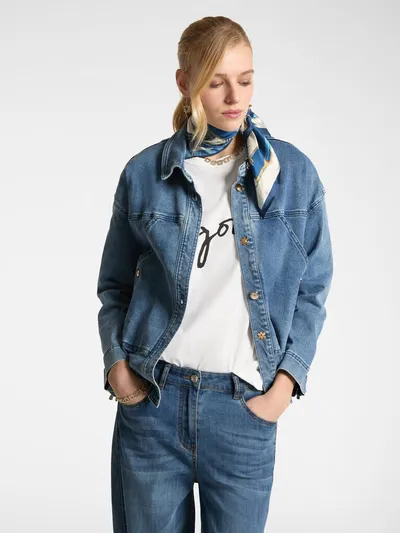 Elena Miro Ženska oversized jakna, Teksas