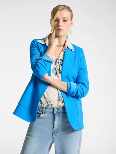 Elena Miro Ženski pleteni blejzer Milano, Svijetloplavi