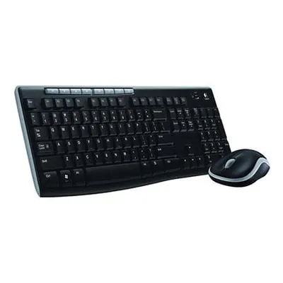 Logitech Set tastatura+miš MK270, Bežični, Crni