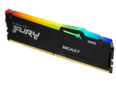 Kingston RAM Fury beast RGB, 64GB (2x32GB), DDR5 5600MHz, CL40, XMP
