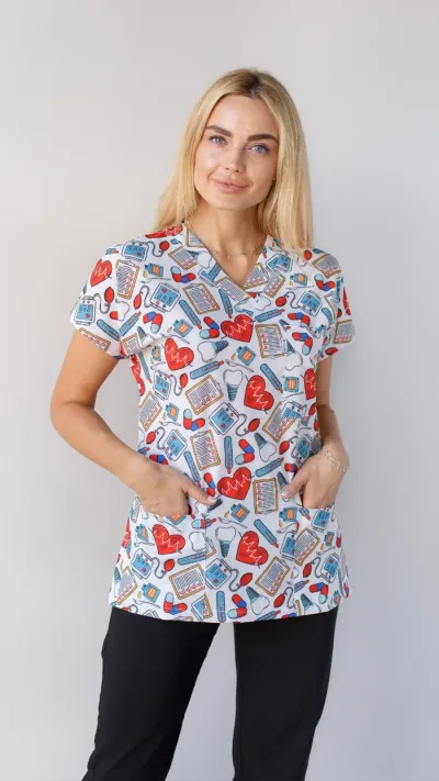 Medical House Ženska bluza Print, Bijela