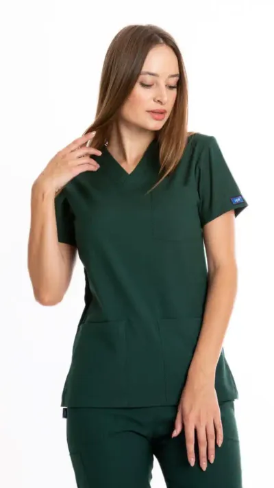 Medical House Ženska bluza Fine-flex, Tamnozelene