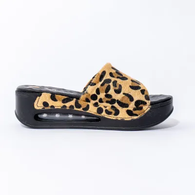 Ženske papuče Leopard Air Max, Smeđe