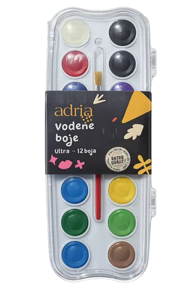 Adria Vodene boje Ultra 350425, 12 boja