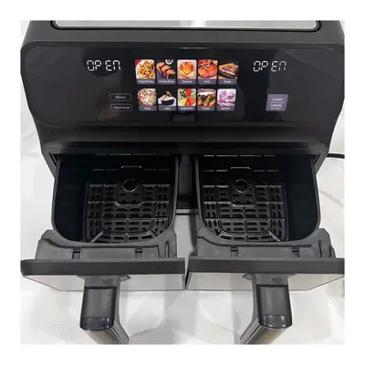 Elit Friteza na vrući zrak Nutrifry AF8100 Dual, Tamnosiva