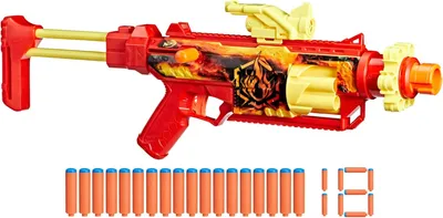 Nerf Blaster sa spužvastim strelicama Loadout Flarefusion G3142, Crveni
