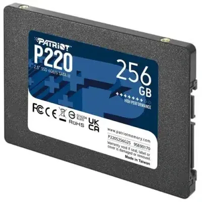Patriot SSD disk P220, 256 GB, 2,5", 550 MB/s, 500 MB/s