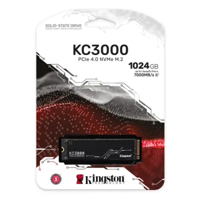 Kingston SSD disk KC3000, 1 TB, M.2, PCIe Gen 4.0, NVMe, 7000 MB/s, 6000 MB/s