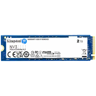 Kingston SSD disk NV3, 2 TB, M.2, PCIe Gen 4.0x4, NVMe, 6000 MB/s, 5000 MB/s