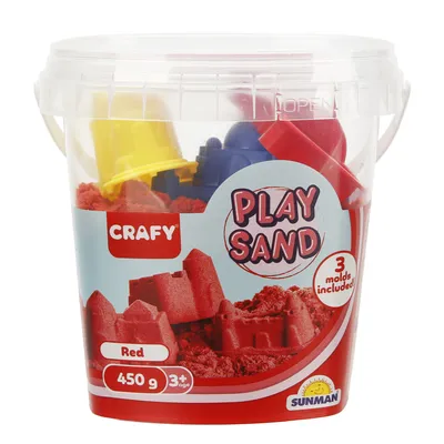 Kinetički pjesak za djecu 05696, 450 g, Crveni