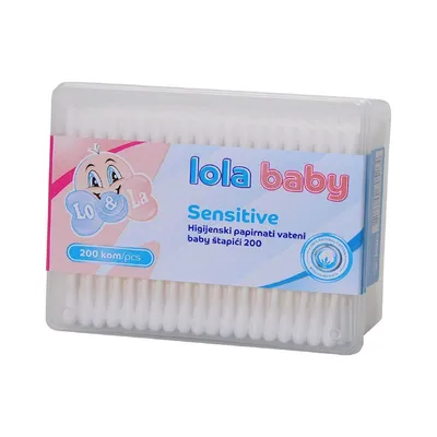 Lola Baby Plastični higijenski štapići, 200 kom