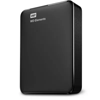 Western Digital Eksterni HDD disk Elements prenosivi, 2 TB, 2,5", USB 3.0, 8 MB, 5.400 RPM Crna