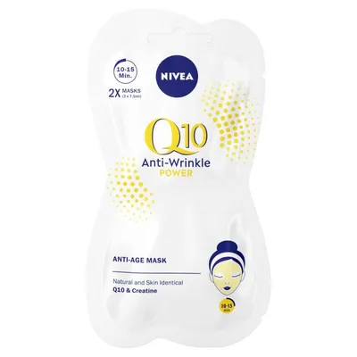 Nivea Maska za lice Q10 Plus Anti Age, 2x7.5ml