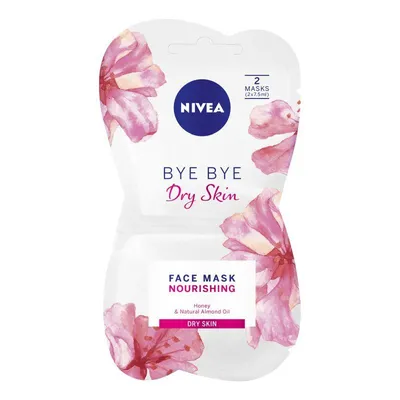 Nivea Maska za lice Bye Bye Dry Skin, 2x7.5ml