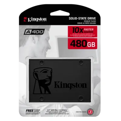 Kingston SSD disk A400, 480 GB, do 500 MB/s