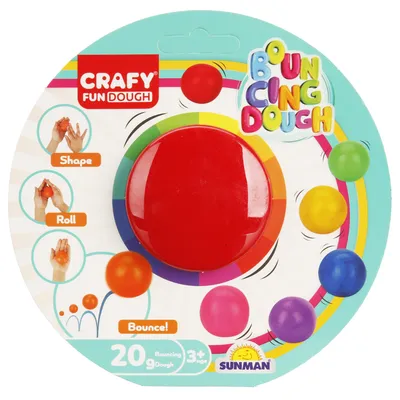 Dječija masa za modeliranje Bouncing 03018, 20 g, Crvena
