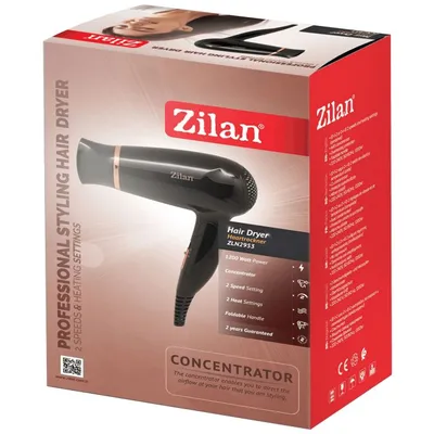 Zilan Fen za kosu ZLN2953, 1200W, Crni