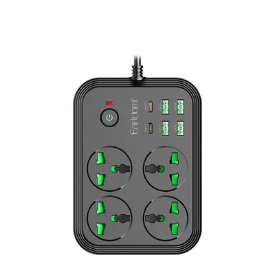 Earldom Produžni kabal ES-SC25 sa 4 utičnice 2PD 4 USB, 2 m