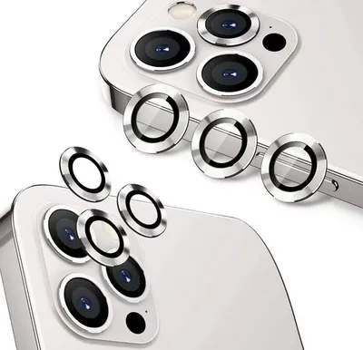 Iphone Positioner staklo kamere Metal 14 Pro / 14 Pro Max, Srebrni