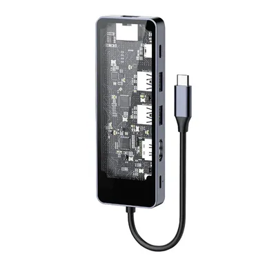 HC-87 Priključna stanica 10 u 1, Type-C, višenamjenska, 100 W, 1000 Mbps