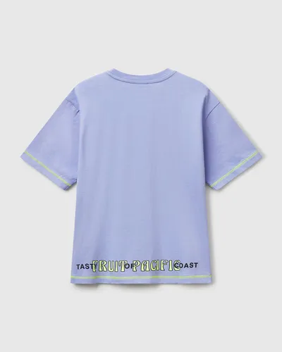 Benetton Majica za dječake kratkih rukava 3I1XC10P6G-34V-KL, Lila