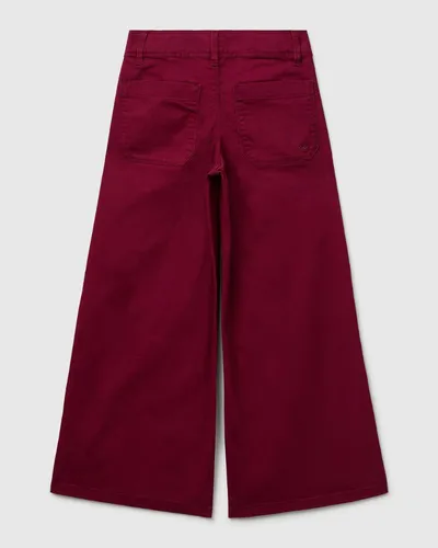 Benetton Pantalone za djevojčice 4RHPCE04AG-236-M, Bordo