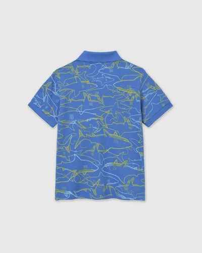 Benetton Polo majica kratkih rukava za dječake 36Y4G300YP-75G-XX, Plava