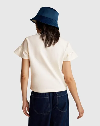 Benetton Ženska majica kratkih rukava 343WD10BL-0R2-XS, Krem