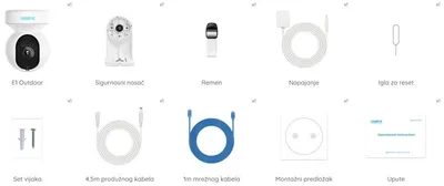 Reolink Sigurnosna IP kamera E540, Bijela