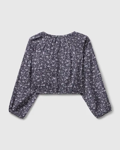 Benetton Košulja dugih rukava za djevojčice 5T2ECQ04HG-66T-S, Siva