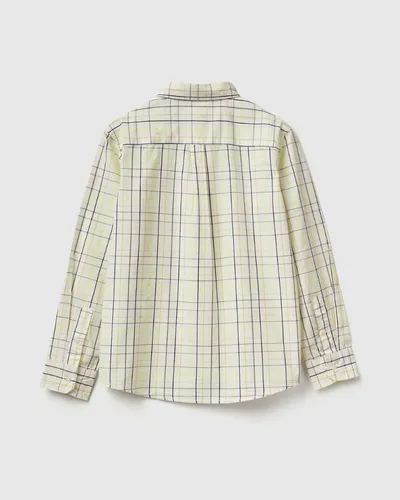 Benetton Košulja dugih rukava za dječake 54AZCQ00RG-95T-S, Žuta