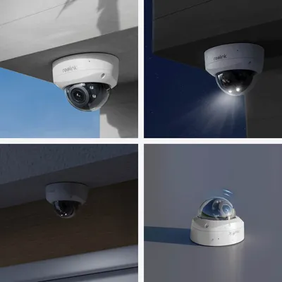 Reolink Sigurnosna IP kamera P437, 4K, Vanjska, IK10, 5x optički zum, PoE, Bijela