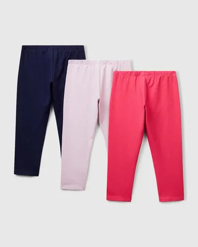 Benetton Set tri para helanki za djevojčice 3MT1GF055P-901-XS