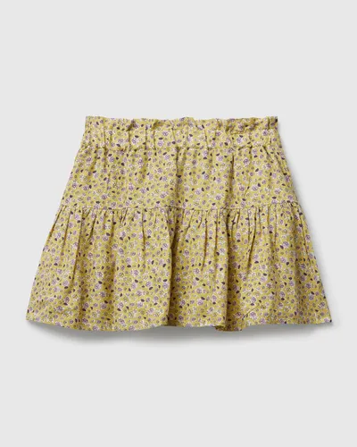 Benetton Suknja za djevojčice 4T2EC002IG-66R-XL, Žuta