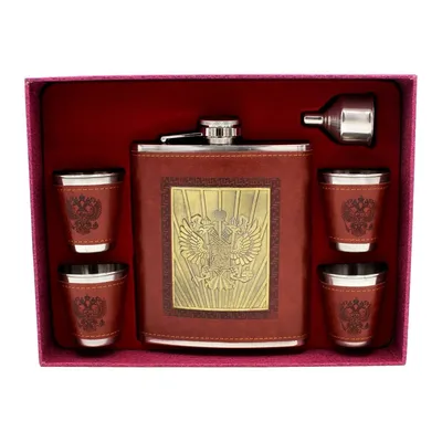 Poklon set  913-1351 ploska (530ml), 4x čašice, lijevak