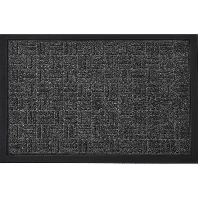 LUANCE prostirka Yvan, PP/guma, 40x60 cm, tamnosiva
