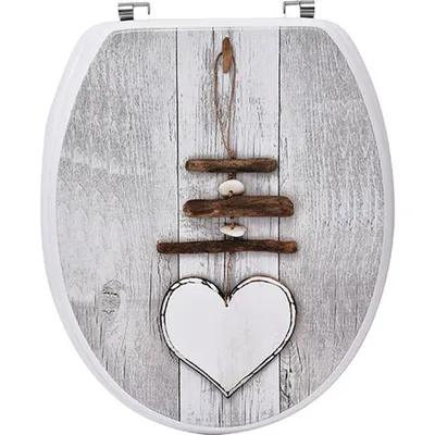TENDANCE WC daska MDF s metalnim okovima 37,5x46 cm MDF Ouessant