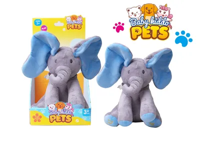 Baby kiddo pets Slon pliš, Siva