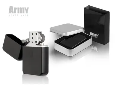 Army Upaljač metalni, Crni