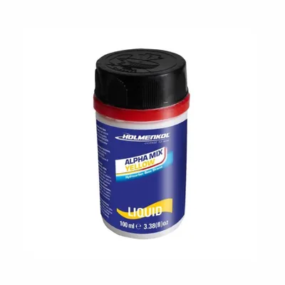 Holmenkol Tečni vosak za skijaški servis  Alphamix, 0/-4 °C, 100 ml, Žuti