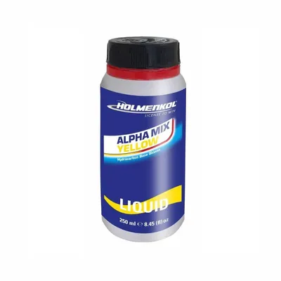 Holmenkol Tečni vosak za skijaški servis Alphamix, 0/-4 °C, 250 ml, Žuti