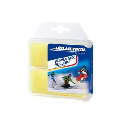 Holmenkol Vosak Alphamix, 0/-4 °C, 2x35 g, Žuti