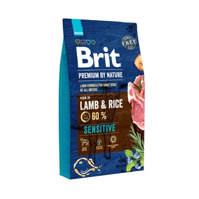 BRIT Suha hrana za pse Sensitive, Jagnjetina i riža, 8 kg