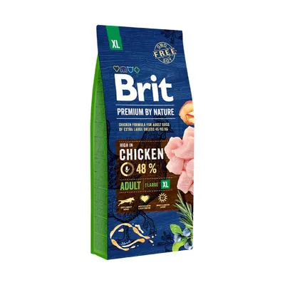 BRIT Suha hrana za pse Premium by Nature, Adult XL, Piletina, 15kg