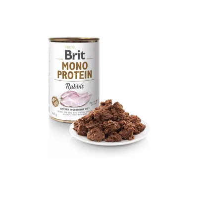 BRIT Pašteta za pse Mono Protein, Zečetina, 400 g