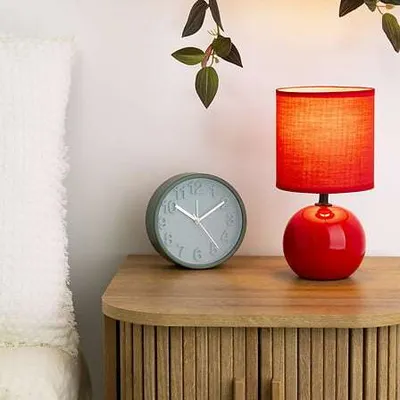 Atmosphera Lampa Timeo, 13x25  cm, Crvena