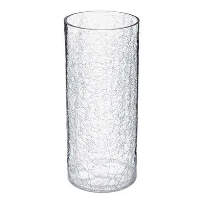 Atmosphera Vaza Crackled, 13x30  cm, Prozirna