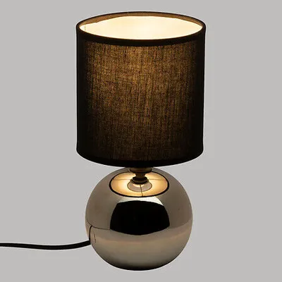 Atmosphera Lampa Timeo, 25 cm, Srebrna